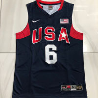 NbaOlympic เสื้อทีมในฝันเจอร์ซีย์ Dream Eight ทีมอเมริกาทีมชุดบาสเก็ตบอลโอลิมปิกปักชุดบาสเก็ตบอลเสื้อแจ็กเก็ตเลอบรอน