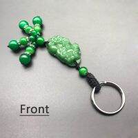 [MONSTER Keychain] LENTAI สำหรับ Toyota Corolla 2008 Yaris Chr Renault Megane 2 3 Duster Captur Clio 4 Saab MG 1PC รถพวงกุญแจพวงกุญแจหยกจีนTH