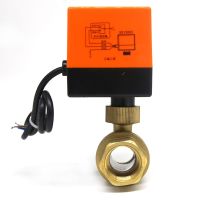 DN15/DN20/DN25 Electric Motorized Brass Ball Valve AC 220V 2 Way 3 Wire with Actuator