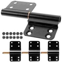 4pcs Aluminum Alloy Heavy-Duty Black Bathroom Door Door Hinge Black Door Hinges Aluminum Alloy Hinge Hinge for Doors