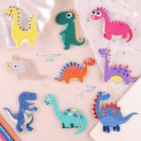 3M Color Dinosaur Embroidery Badges Stick On Patches On Clothes DIY Dress Jean Hat Clothing Accesories Cartoon Applique Stickers Haberdashery