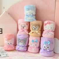 Ag ผ้าห่ม ลายการ์ตูน Hello Kitty Melody Kuromi Linabell ShellieMay Stellalou Cinnamoroll แบบพกพา