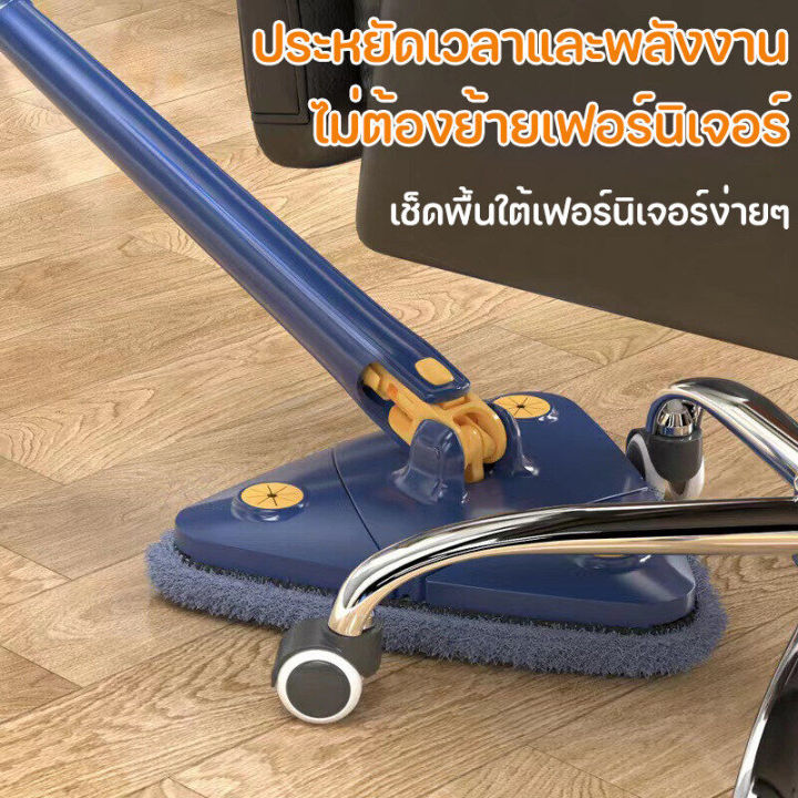 pennyhome-ม็อบถูพื้น-ไม้ถูพื้นสามเหลี่ยม-หมุนได้-360-ไม่ต้องล้างออก-บิดอัตโนมัติ-ก้านขยาย-130-cm-ไม้ถูพื้นอเนกประสงค์-ไม้ถูพื้นมินิ-ไม้ถูพื้น