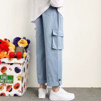 ⚡W-KING⚡ Oversize Multi-pocket Straight Pants Mens Cargo Pants Casual Student Pants Loose Pants Cargo Pants Seluar Kerja Lelaki