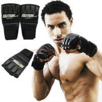 【LZ】ↂ♙✔  Luvas de boxe saco de pancada meia luva sparring academia mma muay thai treinamento   h030