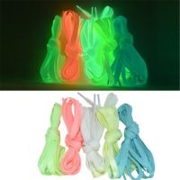 1 Pair Luminous Shoelaces Flat Sneakers Canvas Shoe Laces Glow In The Dark Night Color Fluorescent Shoelace 120CM