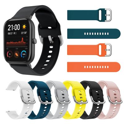 20MM Silicone Strap For Huami Amazfit GTS TPUwatch Band Belt Fashion Solid Color Bracelet Smart Watch Accessories