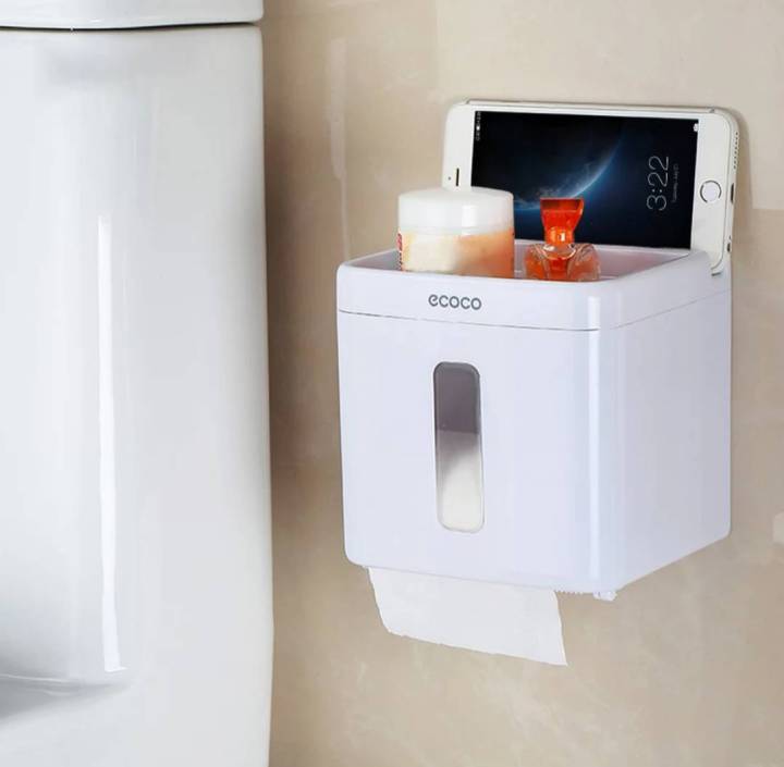 ง่ายห้องน้ำอุปกรณ์ห้องน้ำผู้ถือกระดาษสีขาวห้องน้ำ-closestool-ห้องน้ำกระดาษ-dispenser-กล่องใส่ทิชชู-นานาชาติ