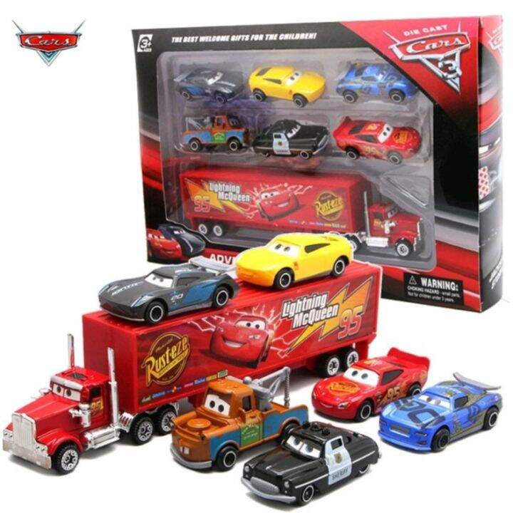 Ships immediately disney cars set diecast 7pcsset lightning mcqueen ...