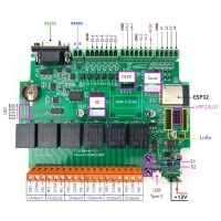 【YD】 KC868-A6 Assistant Relay Module WiFi/Bluetooth ESP32 Development Board MQTT TCP Web HTTP ESPhome Tasmota