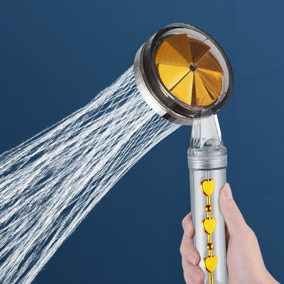 Removable Shower Head High Pressure Water Saving Handheld Turbo Fan Showerheads Bathroom Accessories  by Hs2023