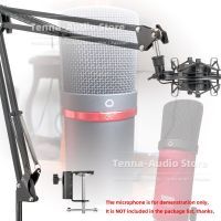 Desktop Suspension Scissor Arm Boom Clip Holder Microphone Stand + Shock Mount For Scarlett Studio CM25 CM 25 Recording Mic