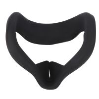 +【； Sweatproof Durable Easy Install Soft VR  Pad Set Lens Cover Protective Anti Scratch Ring Silicone For Oculus Quest 2