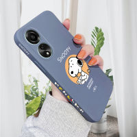 เคสโทรศัพท์ Hp สำหรับ OPPO A78 4G A78 4G ลายการ์ตูนสุนัขของว่างพิมพ์ลายด้านข้างเคสโทรศัพท์เด็กผู้หญิงลายขอบสี่เหลี่ยมปลอกซิลิโคนน้ำกล้องคลุมทั้งหมดเคสป้องกันทนแรงกระแทก