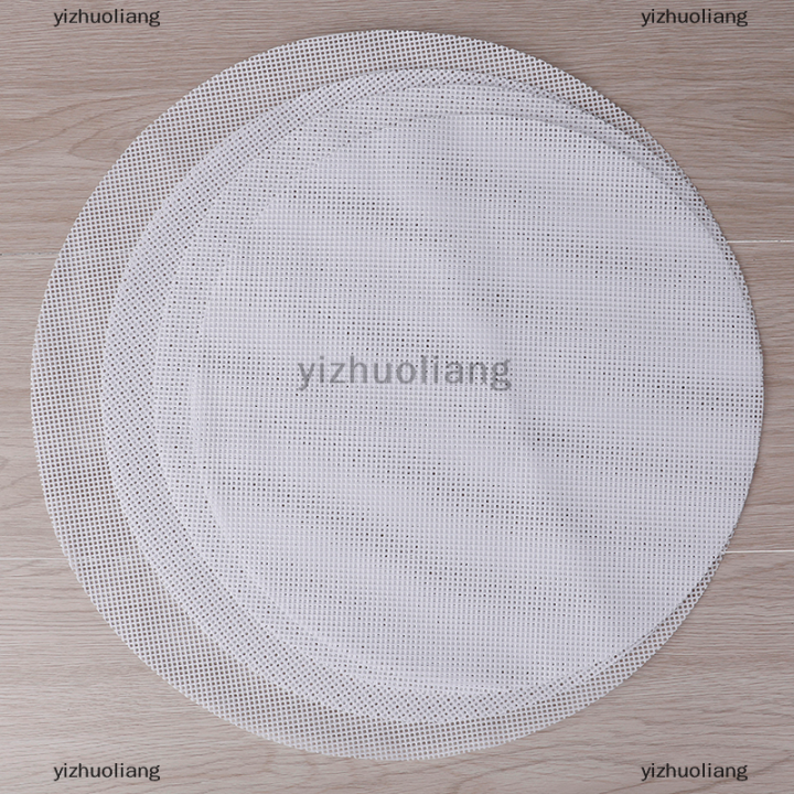 yizhuoliang-รอบไม่ติดซิลิโคนตาข่ายผ้าอบซับนึ่งแผ่นเกี๊ยวขนมปังเสื่อ