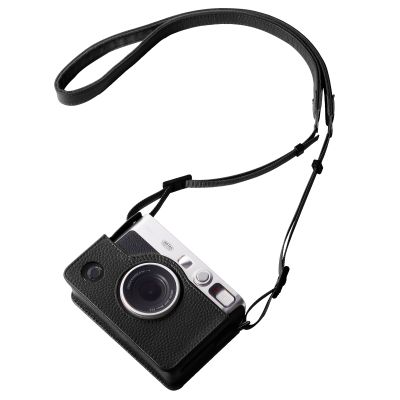 PLZ สำหรับ FUJIFILM Instax Mini Evo Full Body Camera กระเป๋าหนังแท้พร้อมสายคล้องคอ