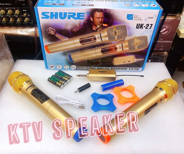 SHURE PROFESSIONAL UNIVERSE WIRELESS MICROPHONE/ UK27 w/ MIC ring