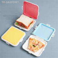 ☄ Portable Silicone Sandwich Toast Bento Box With Handle Eco-Friendly Lunch Food Container Microwavable Picnic Student Lunch Box