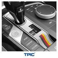 TPIC Alcantara สำหรับ BMW G20 G23 G28 3 4ชุด X3 X5 M สีกลางปรับเกียร์สะดวกอุปกรณ์ตกแต่งภายในรถสติกเกอร์แผง