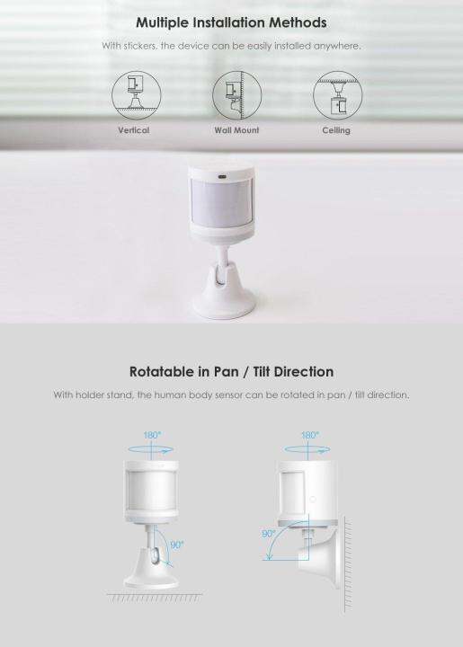 aqara-human-body-sensor-ที่ตรวจจับการเคลื่อนไหว-aqara-เซ็นเซอร์ตรวจจับอัจฉริยะ-ตรวจจับความเคลื่อนไหว