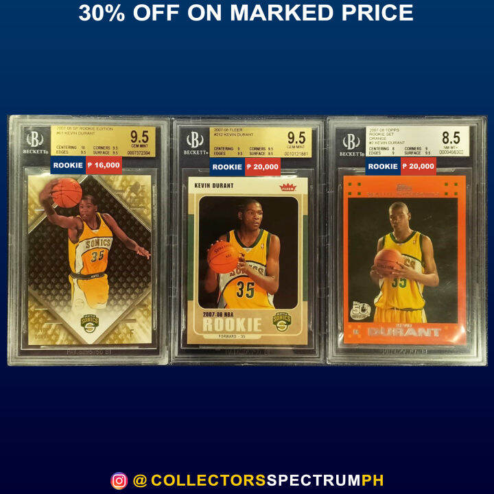 BGS NBA Graded RC Kevin Durant 2007 SP Rookie Edition / Fleer