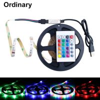 【☄New Arrival☄】 na07037036036666 ไฟแถบ Led Usb Rgb Dc 5V ริบบิ้นยืดหยุ่น Smd2835 Fita Led Tv Light 50Cm 1M 2M 3M 4M เทป Rgbw รีโมทคอนโทรลนีออน Led