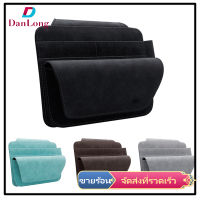 【DANLONG ?】Car Sun Visor Organizer Sunglasses Holder Multi-Pocket Cards Holder Leather Auto Interior Visor Storage