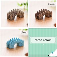 KAREN Accessories DollHouse Decoration Decorations Miniature Landscape Ornament Garden Bonsai Collectible Resin Jiangnan Outdoor Small BridgeMulticolor