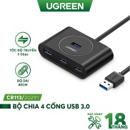Hub USB 3.0 4 cổng tốc độ 5Gbps UGREEN CR113 - Hàng phân phối chính hãng