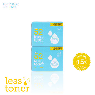 [แพ็คคู่] Rii 52 Less Toner Cotton Pads Bonus Pack 140 pcs./Box