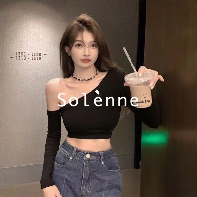 Solenne เสื้อครอป เสื้อยืด ครอป 2023NEW korean แฟชั่นผู้หญิง MAR1001 QC7311708