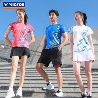 Victor VICTOR Badminton Victory Service Professional Quick-Drying Badminton Served Authentic Breathable Game With Short Sleeves T-Shirt With Short Sleeves