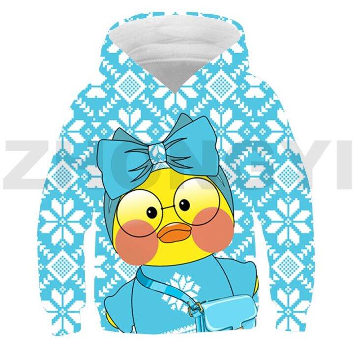 สัตว์-lalafanfan-เป็ด-3d-hoodies-ชาย-kawaii-การ์ตูนเสื้อสาวแขนยาวเด็กทุกวันสวมใส่อะนิเมะ-streetwear