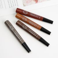 (Stream woman)ปากกาเขียนคิ้วธรรมชาติกันน้ำ Four-Claw Eye Brow Tint แต่งหน้า5สีดินสอเขียนคิ้วสีน้ำตาลสีดำสีเทาแปรงเครื่องสำอาง