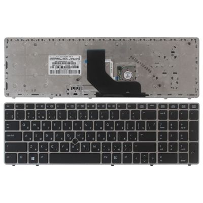 ☽❅✼ Russian Keyboard for HP EliteBook 8560p 8570P 8560B 6560b 6565b 6560P laptop keyboard With the mouse pole/silver border
