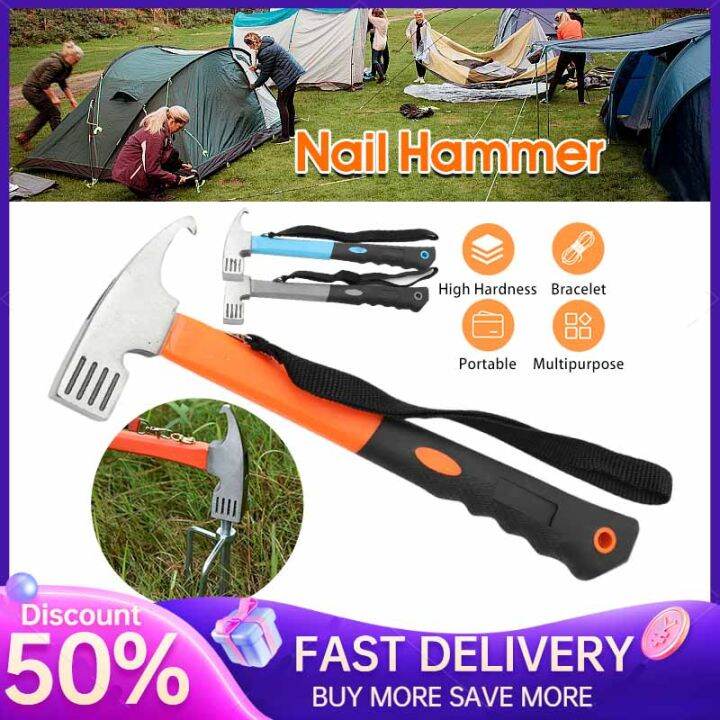 MultiUsage Hammer Lightweight Camping Hammer Outdoor Camping Tent Peg