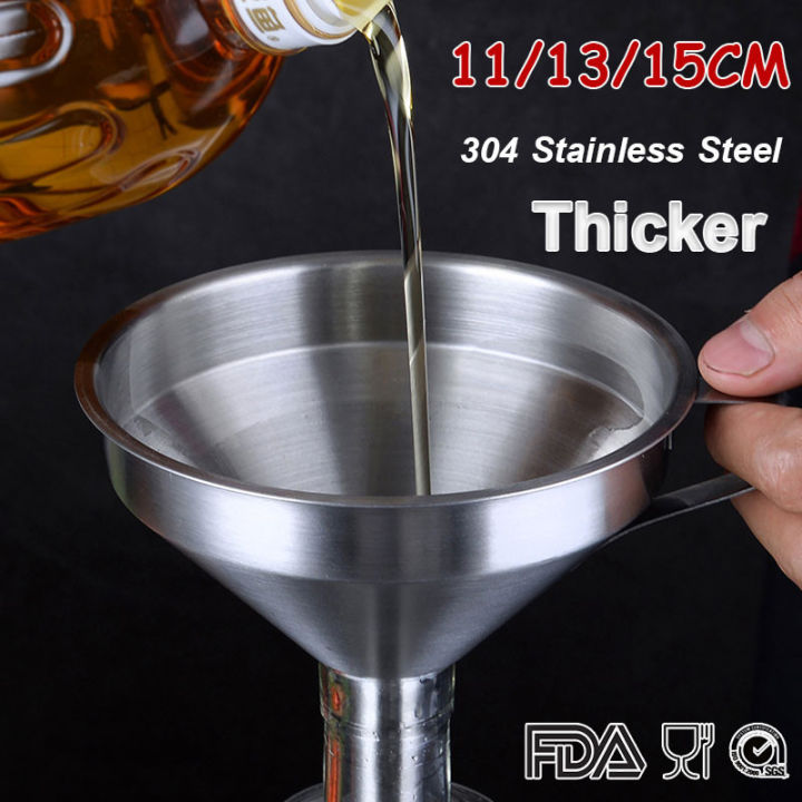 Deyln 304 Stainless Steel Funnel Kitchen Oil Liquid Funnel Metal Funnel   284f5e497ac438470586e15e57cad65e  720x720q80 