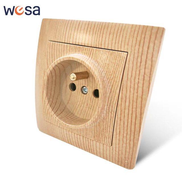 wesa-wood-wall-switch-classic-flame-retardant-plastic-panel-1-gang-1-way-vintage-wooden-color-wall-switch-ac-250v-france-spain