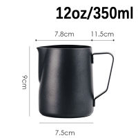 Non-stick Stainless Steel Milk Frothing Pitcher Espresso Coffee Barista Craft Latte Art Pitcher Temperature Measured Milk Jug