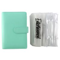 A6 PU Leather Notebook Magnetic Personal Planning Binder with 12 Binder Pockets Binder Zipper Folder for Bill Planning