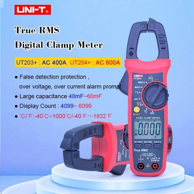 UNI-T 204+ แท้!!!! คลิปแอมป์ แคมป์มิเตอร์ดิจิตอล AC/DC รุ่น UT204+ Clamp Meter กิ๊ปแอมป์ วัดไฟ ก้ามปู