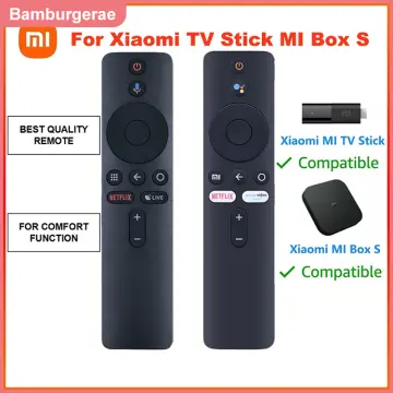  Remote Control for Xiaomi Mi TV Stick/MI Box 4S 4K, Replacement  Remote Control for Xiaomi Mi TV Stick with Bluetooth and Voice Control :  Electronics