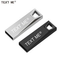 TEXT ME Metal USB Flash Drive 64 gb 16GB 8GB Pendrive 32gb Flash Memory Pen Drive usb disk for car