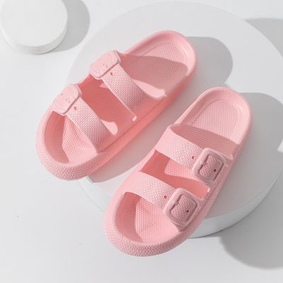 Drag the new household indoor bathroom anti-skid fashion pure color lovers in a light word slippers sandals; men and wome