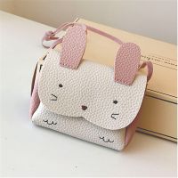 Mädchen Geldbörse tasche PU Leder Kinder Brieftasche Box Tasche Niedlichen Kaninchen Mini Geld Tasche Baby Crossbody Brieftasche