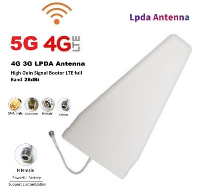 เสาอากาศ 4G Router 3G 4G 5G 28dBi LPDA Antenna High Gain Signa Booster