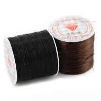 60M/Roll Colorful Flexible Elastic Crystal Line Rope Cord For Hair Extension Making Beading Bracelet Wire Handmade DIY Cleaning Tools