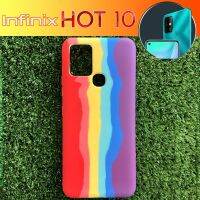 เคสโทรศัพท์ แบบยาง TPU หุ้มกันรอย ลายสายรุ้ง สำหรับ Infinix Hot 10