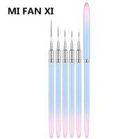 Pink Nail Liner Brushes Gel Nail Art Brush Nail Polish Painting Brush Nail Art Design Brush Pen Set Drawing Pen for Gel Artist Brushes Tools