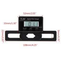 [QQL Hardware Tools]TL90 Digital Pitch Gauge จอแสดงผล LCD แบ็คไลท์ใบมีดเครื่องมือวัดมุม New